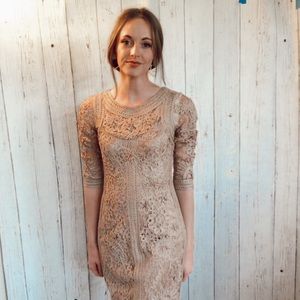 Sue Wong Lace Cocktail Dress